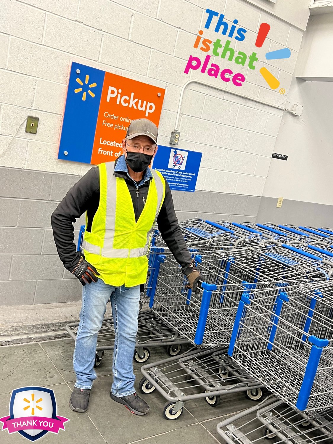 Tim has been with Walmart for over 19 years.
